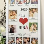 Best Anniversary Gift - 12 Months Couple Polaroid Memory Frame