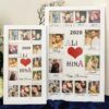 Best Anniversary Gift - 12 Months Couple Polaroid Memory Frame - The Framers