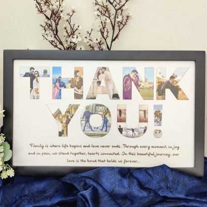 Custom Thank You Photo Frame - Memory Gift for Family, Wife, Husband - The Framers