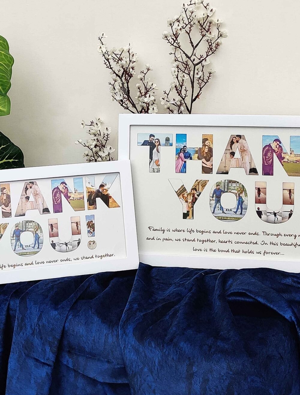 Custom Thank You Photo Frame - Memory Gift for Family, Wife, Husband - The Framers