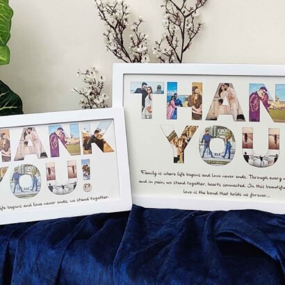 Custom Thank You Photo Frame - Memory Gift for Family, Wife, Husband - The Framers