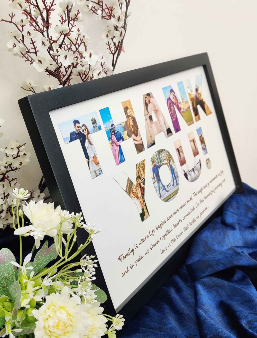 Custom Thank You Photo Frame - Memory Gift for Family, Wife, Husband - The Framers