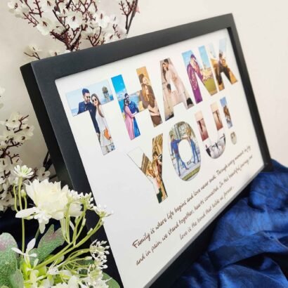 Custom Thank You Photo Frame - Memory Gift for Family, Wife, Husband - The Framers