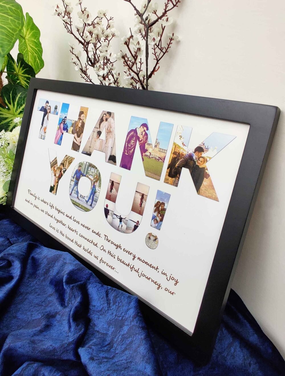 Custom Thank You Photo Frame - Memory Gift for Family, Wife, Husband - The Framers