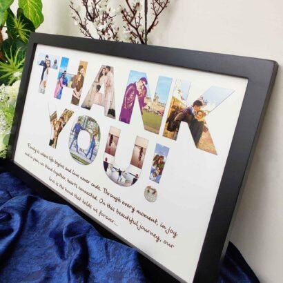 Custom Thank You Photo Frame - Memory Gift for Family, Wife, Husband - The Framers