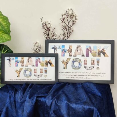 Custom Thank You Photo Frame - Memory Gift for Family, Wife, Husband - The Framers