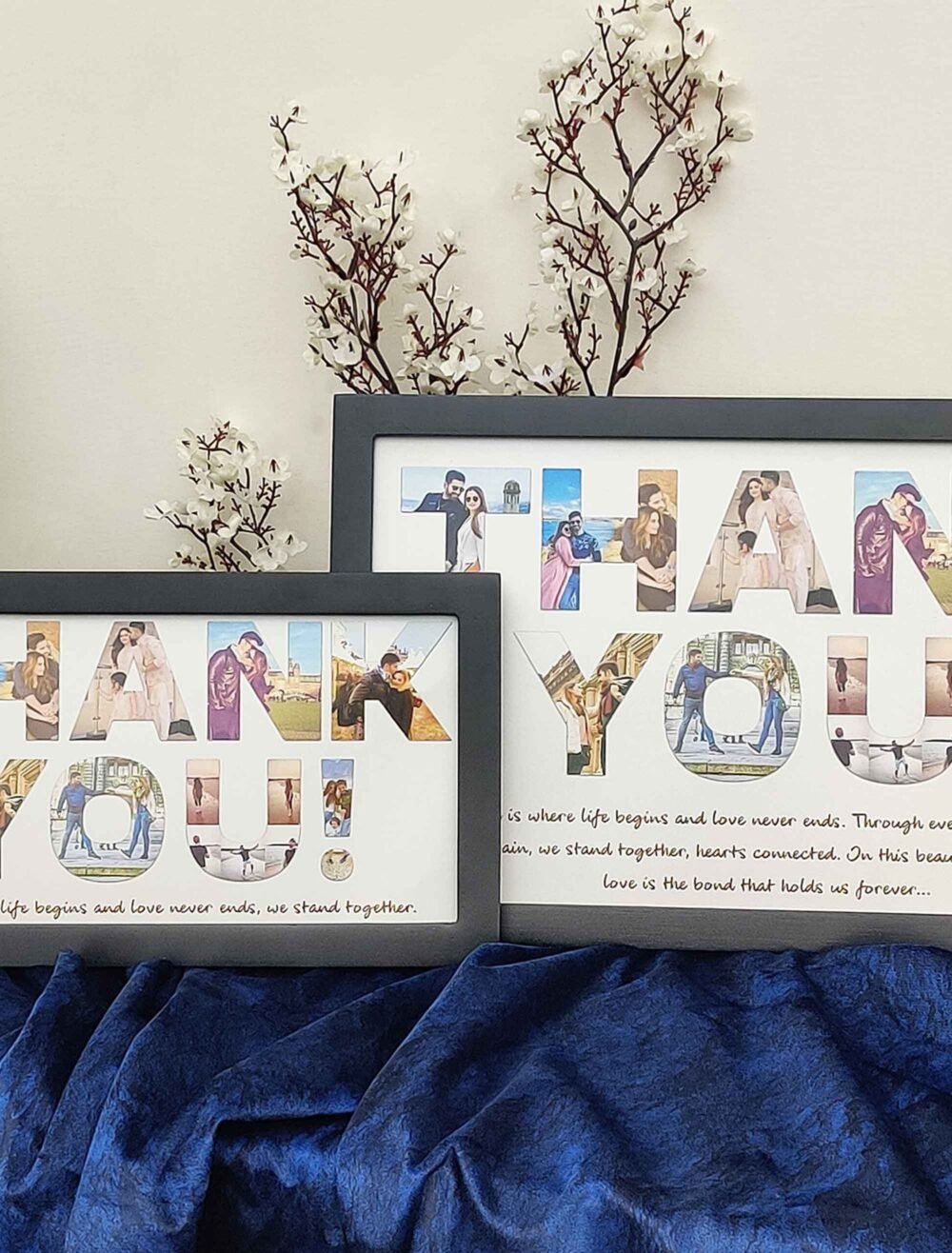 Custom Thank You Photo Frame - Memory Gift for Family, Wife, Husband - The Framers