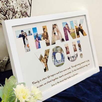 Custom Thank You Photo Frame - Memory Gift for Family, Wife, Husband - The Framers