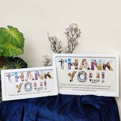 Custom Thank You Photo Frame - Memory Gift for Family, Wife, Husband - The Framers