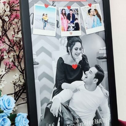 Personalised 1 year anniversary photo frame, Wedding Anniversary Memory Gifts - The Framers