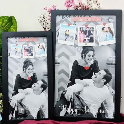 Personalised 1 year anniversary photo frame, Wedding Anniversary Memory Gifts - The Framers