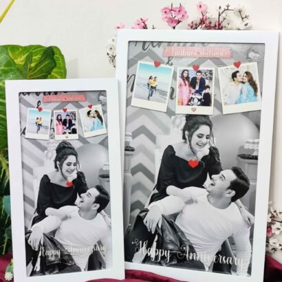 Personalised 1 year anniversary photo frame, Wedding Anniversary Memory Gifts - The Framers