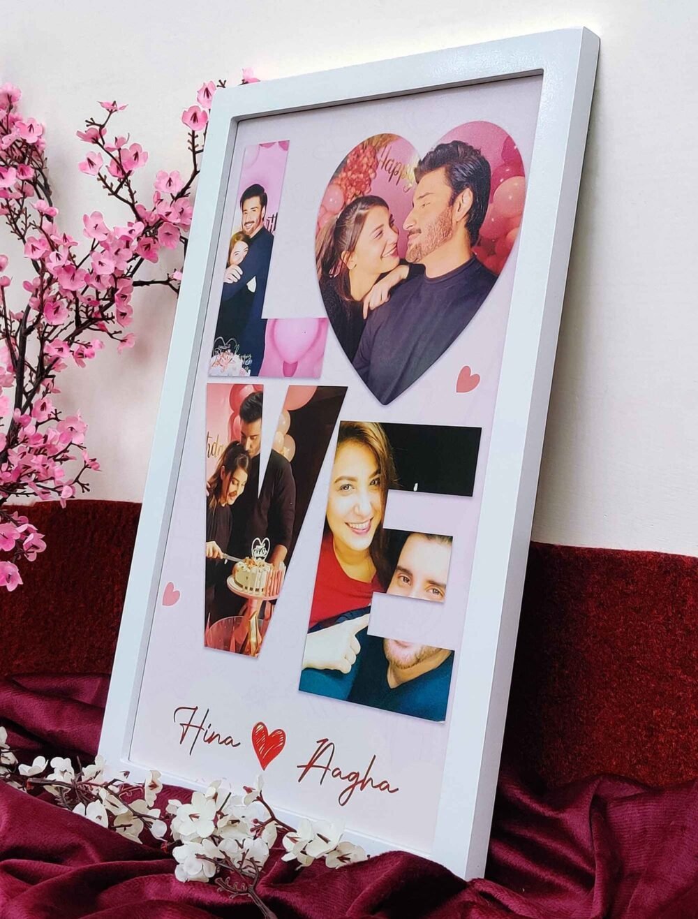 Romantic Love Photo Frame - Customised Memory Picture Frame