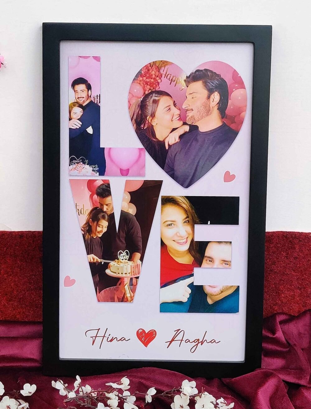 Romantic Love Photo Frame - Customised Memory Picture Frame - The Framers