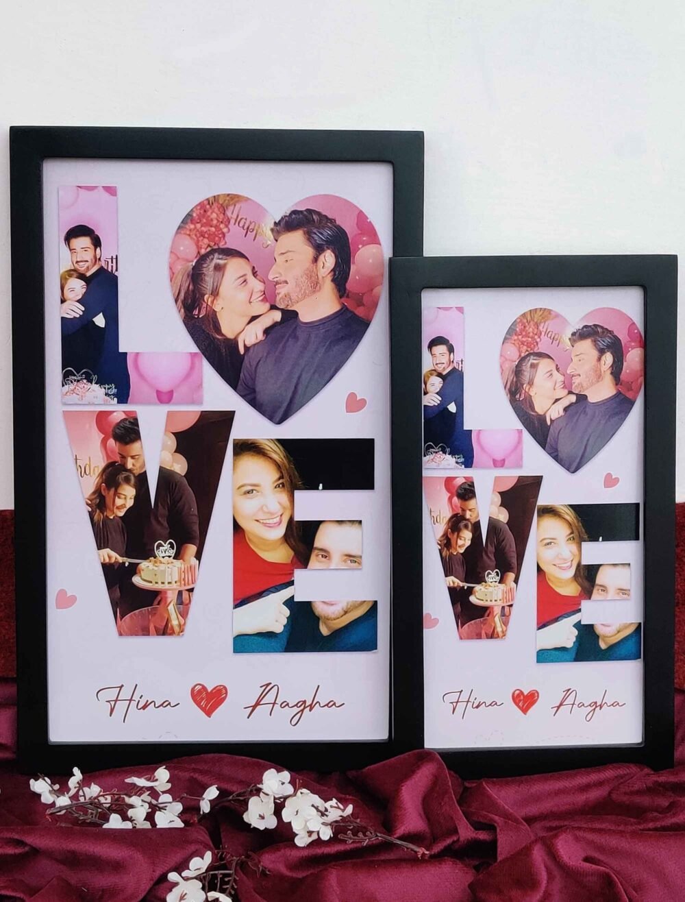 Romantic Love Photo Frame - Customised Memory Picture Frame - The Framers