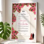 Personalised Nikkah Frame Contract for Bride and Groom