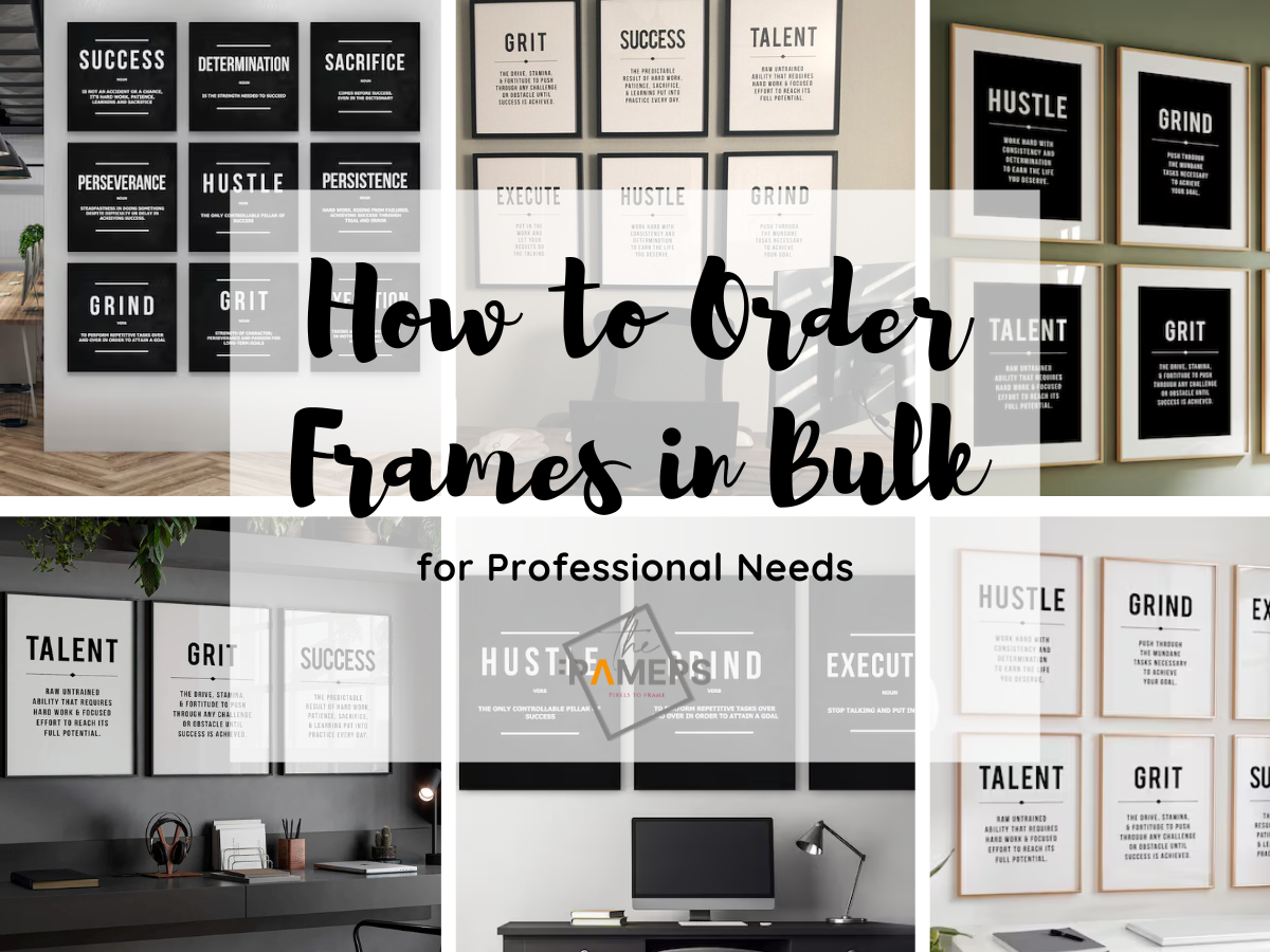 How to Order Frames in Bulk for Professional Needs - The Framers