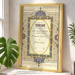 Customized Wedding Contract Nikah Frame