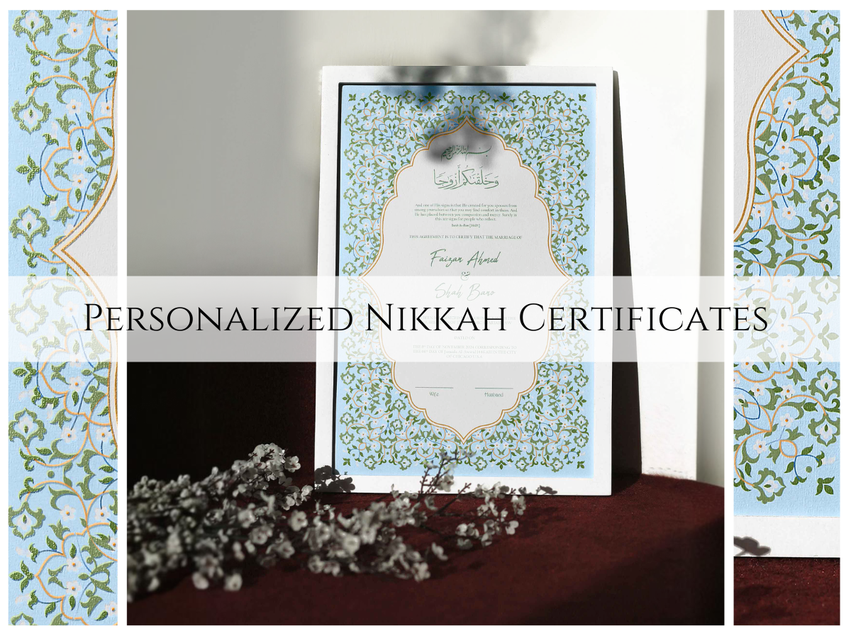 Personalized Nikkah Certificates A Growing Trend in Pakistani Weddings