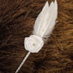 Handmade White Nikkah Pen with Flower