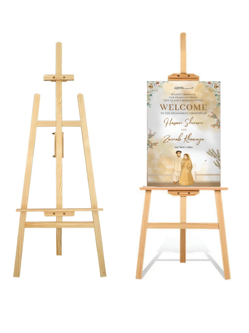 Imported Wooden Easel Stand For Canvas & Welcome Board | 175cm