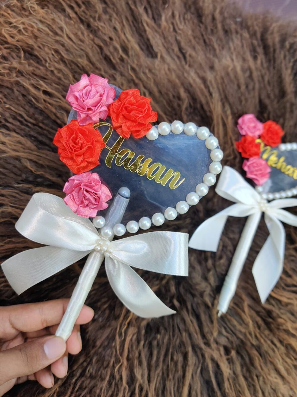 Fancy Pen for Nikah - Heart Shape with Bow