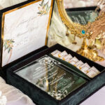 Luxury Velvet Invitation Box with Acrylic Card & Gifting Compartment