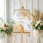 gold-watercolor-engagement-welcome-board-couple-illustration-2
