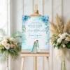 turquoise-floral-nikkah-welcome-board-couple-illustration-2