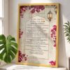 Marriage contract terms and conditions frame in black wooden frame