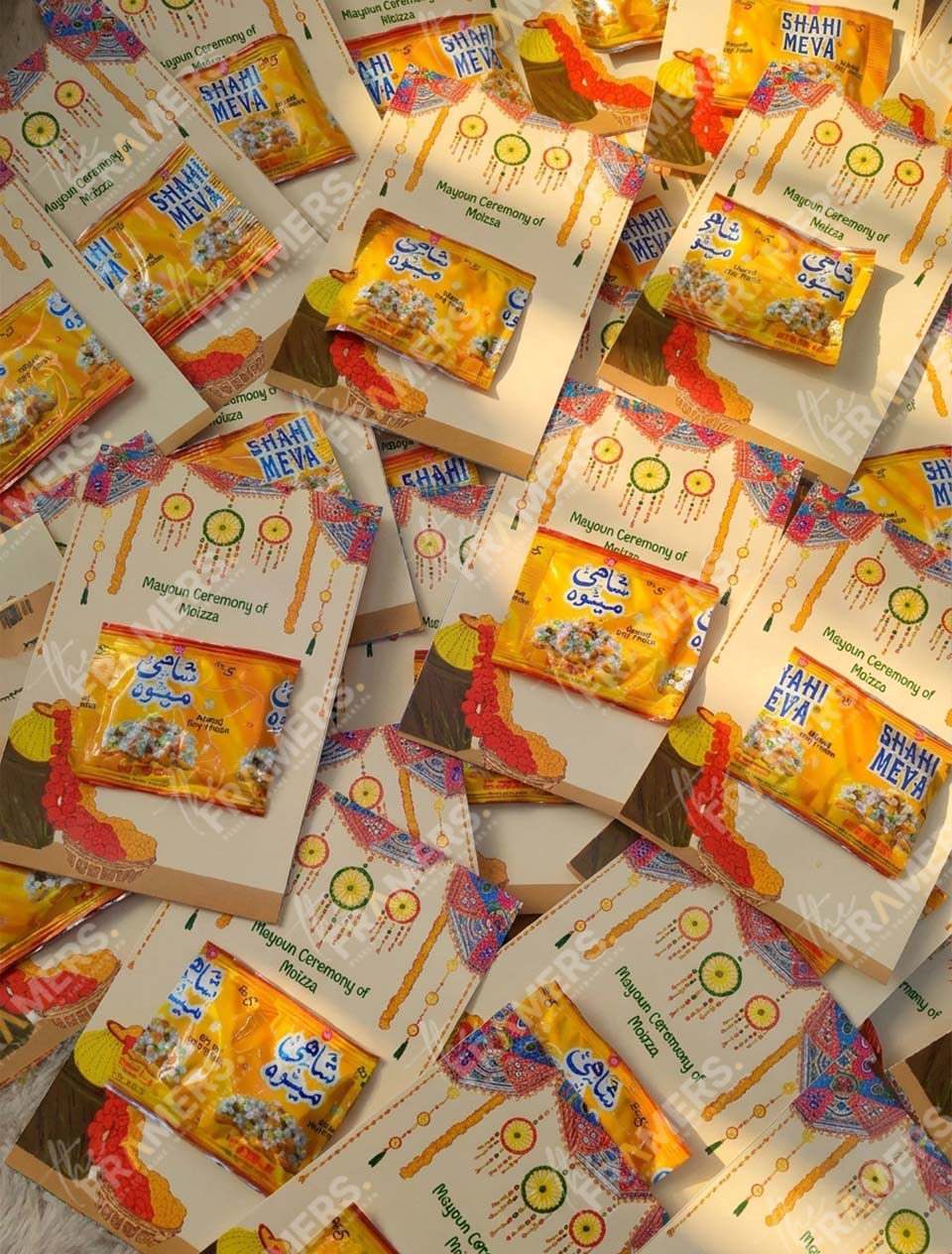 Mehndi Favour Cards with Shahi Mewa