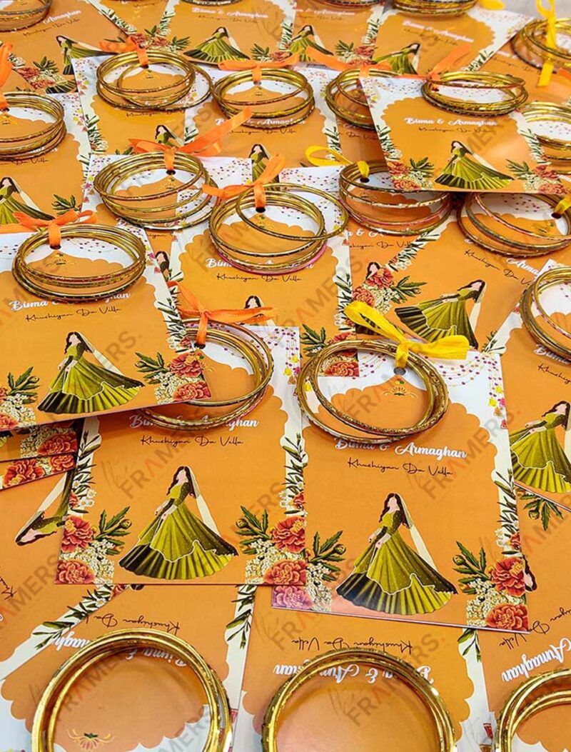 Mehndi Favor Cards with Bangles