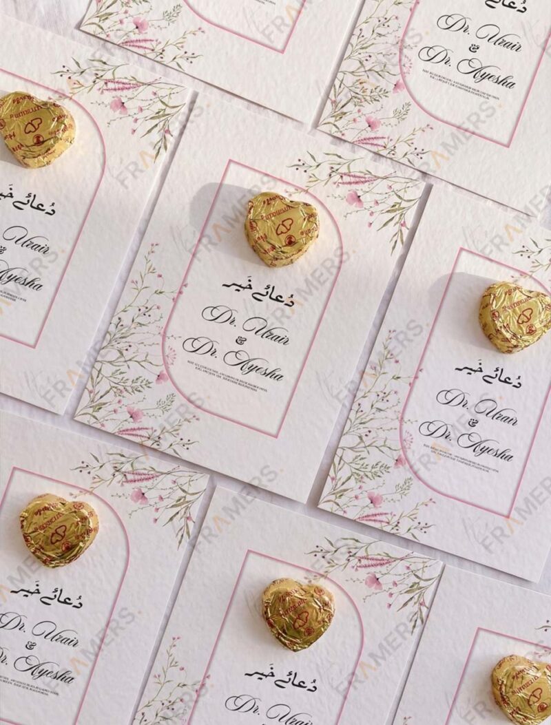 Mehndi Favor Cards with Chocolate