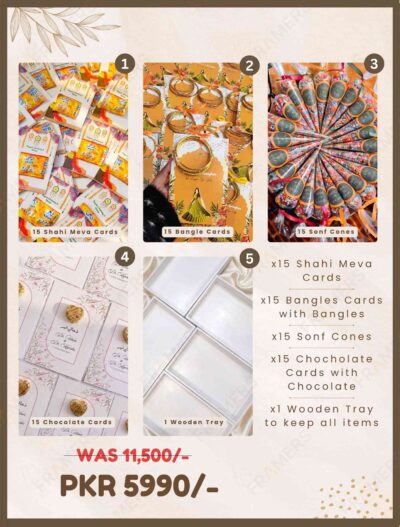 Mehndi Favor Cards and Tray Discount Deal