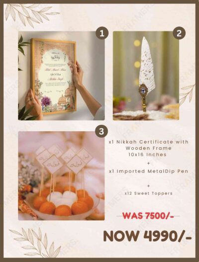 Nikkah Certificate and Dip Pen Discount Deal