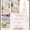 Welcome Board and Contract Board with Easel Stand and Props Discount Deal