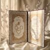 Burgundy Velvet Crystal Nikkah Booklet, second angle