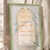 Dreamy Garden Dove and Floral Nikkah Certificate in olive green frame