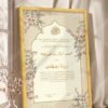Gold Calligraphy Islamic Lattice Nikkah Certificate in fancy golden frame