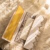 Ivory & Gold Lace Gatefold Nikkah Booklet, side view
