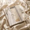 Ivory Gatefold Nikkah Booklet with Feather Pen, second angle