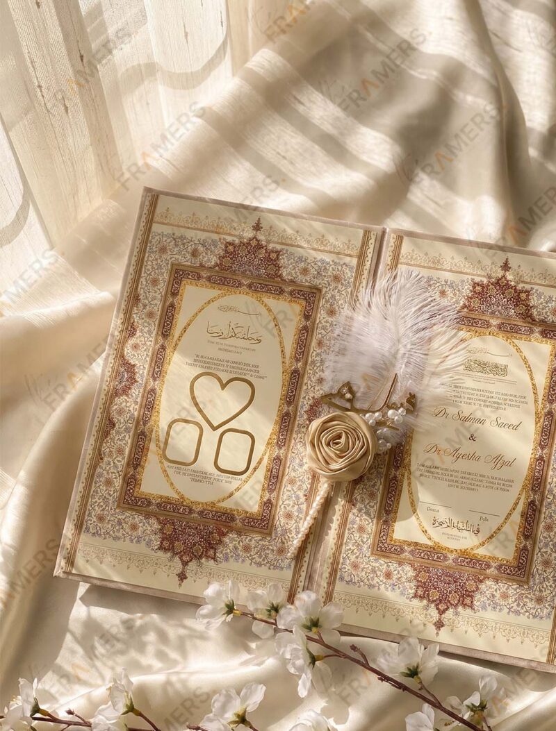 Persian Illuminated Nikkah Booklet, second angle