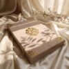 Soft Gold Floral Nikkah Booklet, another view