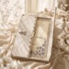 White Velvet Gatefold Nikkah Booklet, fourth angle