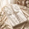 White Velvet Gatefold Nikkah Booklet, third angle